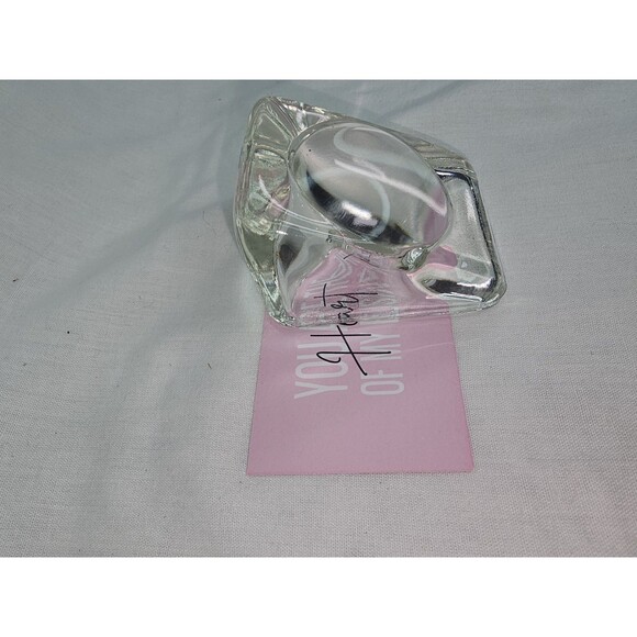 Antique Pat Appld For Clear Rectangle Glass With Convex Magnifying Lens Unusual - Picture 2 of 5